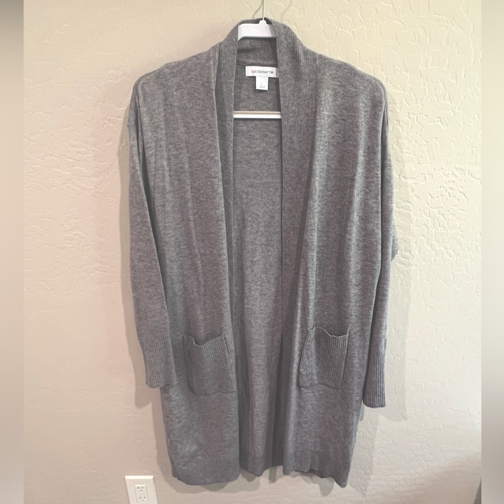 Liz Claiborne women’s cardigan, purple, size L